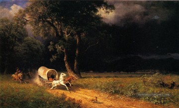 L’Embuscade Albert Bierstadt Peinture à l'huile